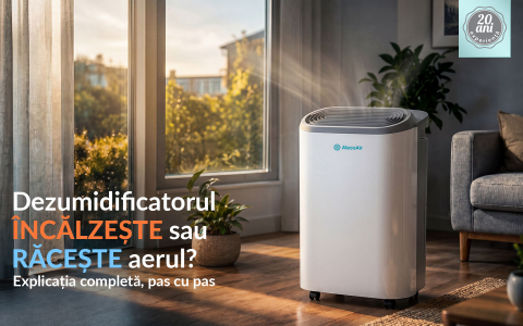 DEZUMIDIFICATORUL ÎNCĂLZEȘTE SAU RĂCEȘTE AERUL? EXPLICAȚIE COMPLETĂ, PAS CU PAS