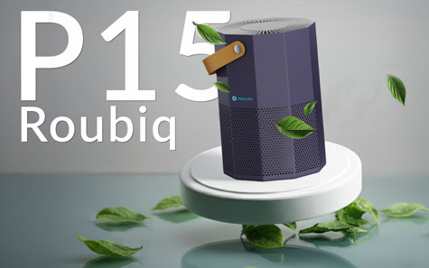 Purificator de aer AlecoAir P15 ROUBIQ, Wi-Fi, Lampa UV-C, Filtru True HEPA si Carbune Activ, Ionizare, PM 2.5