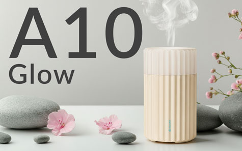 Difuzor de arome AlecoAir A10 Glow, Lampa de veghe, Capacitate rezervor 100 ml, Lumina ambientala