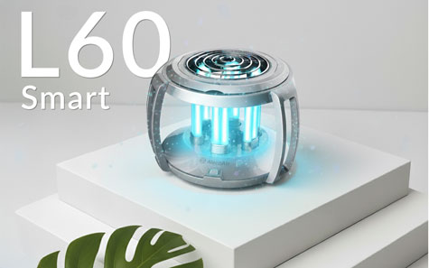 Lampa UV-C cu Ozon AlecoAir L60 SMART, WiFi, Telecomanda, 3 Moduri de utilizare, Spectru UV-C: 254 nm
