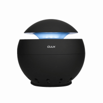 Purificator aer Duux negru, Difuzor aroma, Ionizare, Filtru HEPA si carbune, Consum 5W/h, Debit aer 68 mc/ora, Veioza