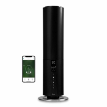 Umidificator Cu Ultrasunete Duux Beam 2 Black  Wifi  Pentru 40 Mp  Asistenti Vocali  Iluminare Ambientala