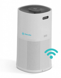 Resigilat - Purificator de aer AlecoAir P85 SILK, Wi-Fi, Lampa UV-C, Filtru True HEPA si Carbune Activ, Functie Ionizare