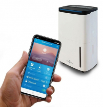 Resigilat! Dezumidificator Air&Me Rohan cu Wi-Fi, control prin aplicatie, capacitate 50 L/zi, Debit 360 mc/h, Timer, Higrostat