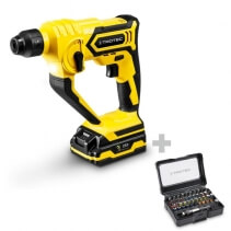 Ciocan percutor  PRDS 10-20V, Acumulator Flexpower 20 V 2,0 Ah, Lumina LED integrata