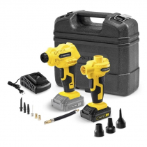 Resigilat - Compresor cu acumulator PCPS 10-16V & Pompa de aer cu acumulator PCPS 11-16V, Debit pompa aer 45m3/h