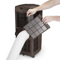 Aer conditionat portabil Trotec PAC 2610 X, Capacitate 9.000 Btu, Debit 340mc/ora, Telecomanda, Display, Timer, Pentru 34mp