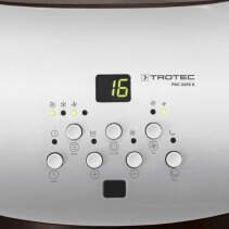 Aer conditionat portabil Trotec PAC 2610 X, Capacitate 9.000 Btu, Debit 340mc/ora, Telecomanda, Display, Timer, Pentru 34mp