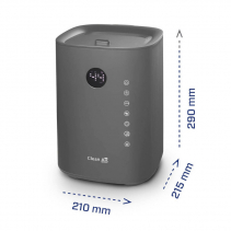 Resigilat - Umidificator si purificator Clean Air Optima CA605T, WiFi, Difuzor de arome, Lampa UV-C, Ionizare, Display, Timer