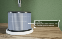 Resigilat - Purificator de aer AlecoAir P15 KIDDO, Wi-Fi, Lampa UV,-C Filtru HEPA si Carbune Activ, Functie Ionizare