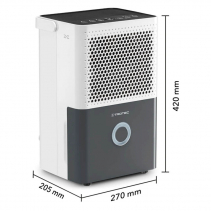 resigilat - Dezumidificator TROTEC TTK33E, 14 l/24h, Debit 80 mc/h, Indicator color umiditate, Uscare Rufe