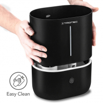 Resigilat - Umidificator cu ultrasunete TROTEC B2E, Difuzor aroma, Pentru 30 mp, Indicator umiditate LED, Filtru carbon activ