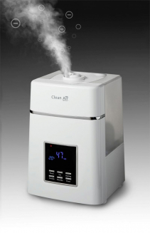 Resigilat - Umidificator si purificator Clean Air Optima CA604 white, Ionizare, Display, Timer, Rata umidificare 400ml/ora