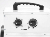 Resigilat - Aeroterma electrica TDS 75 R, Putere incalzire pana la 15000W, 4 Trepte incalzire, Termostat