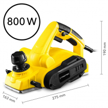 Masina de rindeluit electrica PPLS 10-800, Putere maxima 800W, Adancime de taiere 2,5 mm, Latime maxima 82mm