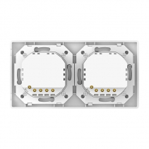 Resigilat -Priza dubla de perete cu WiFi AlecoAir G60 White, Control vocal asistenti digitali, Telecomanda, USB-A, USB-C, Progra