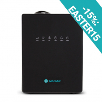 Umidificator cu ultrasunete AlecoAir U30 IONIC Black, Ionizare, Higrostat, Timer, Telecomanda, Display Digital