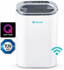 Dezumidificator si purificator cu consum redus de energie AlecoAir D16 PURIFY, 16 l /24h, WiFi, HEPA, Ionizare, Uscare Rufe