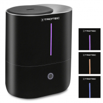 Resigilat - Umidificator cu ultrasunete TROTEC B2E, Difuzor aroma, Pentru 30 mp, Indicator umiditate LED, Filtru carbon activ