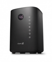 Resigilat - Umidificator si purificator Clean Air Optima CA604B Smart, WiFi, Difuzor de arome, Lampa UV-C, Ionizare, Display, Ti