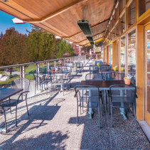 Resigilat - Radiator obscur IRD2400 cu 3 trepte de incalzire pana la 2400 W, display LED, Telecomanda