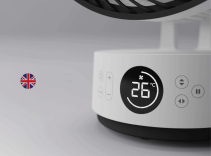 Circulator de aer MeacoFan Sefte 10, 1150.80 m³/h, Mod Sleep, ECO, Telecomanda, 12 Viteze