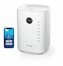 Resigilat - Umidificator si purificator Clean Air Optima CA604W Smart, WiFi, Difuzor de arome, Lampa UV-C, Ionizare, Display, Ti