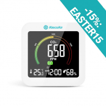 Aparat monitorizare nivel CO2 (dioxid de carbon) AlecoAir M28 Control, Alarma, Inidicator cantitate CO2, Istoric valori