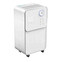 Resigilat! Dezumidificator AlecoAir D12 ECO,12 l /24h, Uscare Rufe, Ionizare, Display digital, Higrostat, Timer