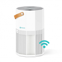 Purificator de aer AlecoAir P50 ROUBIQ White, Wi-Fi, Lampa UV-C, Filtru True HEPA si Carbune Activ, Ionizare, PM 2.5