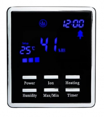 Umidificator si purificator Clean Air Optima CA604 black, Ionizare, Display, Timer, Rata umidificare 400ml/ora, Consum 38-138W/h