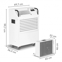 Aer conditionat profesional TROTEC PT4500S - Schimbator de caldura inclus, Capacitate 18800 Btu