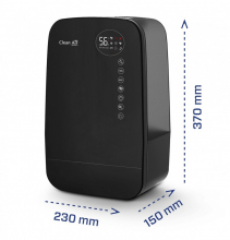 Resigilat! Umidificator si purificator Clean Air Optima CA607B, Lampa UV-C, Ionizare, Difuzor aroma, Display, Timer