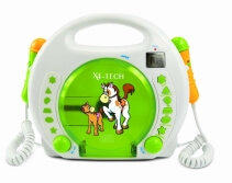 Karaoke copii Bobby Joey X4-TECH cu acumulator, 2 Microfoane, Stickere, Difuzoare stereo