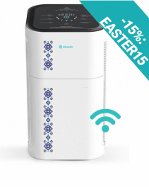 Purificator aer AlecoAir P80 TRADITIO, Filtru TRUE HEPA si Carbon, UV-C, WiFi, Multisenzor PM1, PM2.5, PM10, CO2, TVOC, Plasma