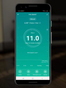 Resigilat! Purificator de aer AlecoAir P40 SMART, Wi-Fi, Lampa UV, TRUE HEPA si Carbune Activ, Functie Ionizare