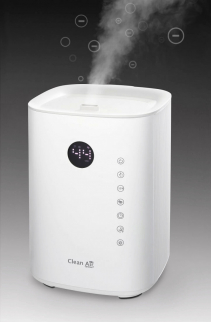 Resigilat - Umidificator si purificator Clean Air Optima CA604W Smart, WiFi, Difuzor de arome, Lampa UV-C, Ionizare, Display
