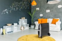 Calorifer Electric cu Bloc Ceramic si Umidificator Supra Ceram Duo 1500W, Termostat, Umidificator integrat 0,7 l, Anti inghet