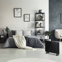 Aeroterma electrica Trotec TFC 220E, 2200 W, Termostat, Display digital, Telecomanda, 2 trepte ventilare