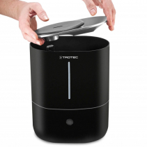 Resigilat - Umidificator cu ultrasunete TROTEC B2E, Difuzor aroma, Pentru 30 mp, Indicator umiditate LED, Filtru carbon activ