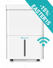 Dezumidificator AlecoAir D40 Vollo, WiFi, 40 L/24 h, FanStop, Ionizare, Uscare rufe, Pentru 125 mp, Timer, Sleep