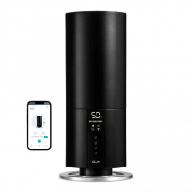 Resigilat - Umidificator cu ultrasunete Duux Beam Mini 2 Black, Wifi, Pentru 30 mp, Asistenti vocali, Timer, Sleep
