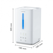 Umidificator TROTEC B3E, Lampa UV-c, Filtru Carbon Activ, Difuzor de aroma, Timer, Capacitate umidificare 250 ml/h