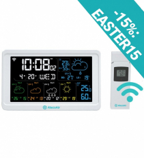 Statie meteo AlecoAir M40 Clima, WiFi, Asistenti vocali, Meteo, Alarma, Masurare temperatura, umiditate, factor UV