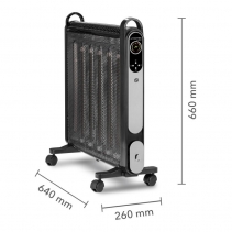 Incalzitor radiant Trotec TCH 2050 E, Putere incalzire pana la 2000W, Timer, Telecomanda, Termostat