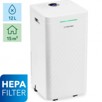 Resigilat - Dezumidificator si Purificator de aer TROTEC TTK27 HEPA, 12 l/zi, 90 m3/h, Senzor umiditate , Filtru HEPA, Higrostat