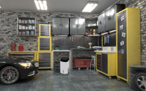 Dezumidificator si purificator MeacoDry Arete One 25L, 25L/zi, pentru 60mp, 2 viteze ventilare, filtru HEPA H13, Higrostat