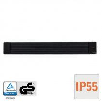 Resigilat - Radiator obscur IRD2400 cu 3 trepte de incalzire pana la 2400 W, display LED, Telecomanda