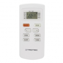 Aer conditionat portabil Trotec PAC 2010 E, Capacitate 7.200 Btu, Debit 320mc/ora, Telecomanda, Display, Timer, Pentru 65mc