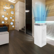 Resigilat - Purificator de aer Trotec AirgoClean 200E, Filtru True HEPA, pentru 66 mp, Ionizare, Indicator calitate aer